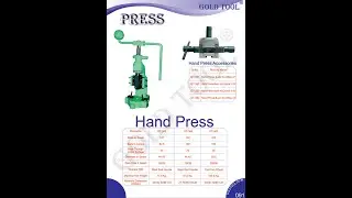 GOLD TOOL&reg; JEWELLERY HAND PRESS  & JEWELLERY DIE  HOW TO USE IT