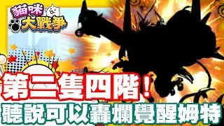 《哲平》手機遊戲 貓咪大戰爭 -  來啦來啦!! 第二隻的四階進化!! | 聽說可以一砲轟掉覺醒母特貓噢!!