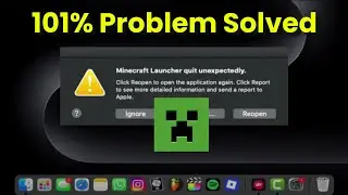 How to Fix Minecraft Launcher Quit Unexpectedly MacOs / Mac / MacBook / Apple - 2026