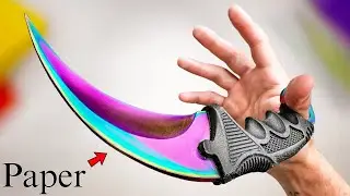 Making A Real Karambit Knife Using  Paper Only