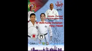 25&ordm; World Karate Tournament FSKA/FSKAW tatami1 day1