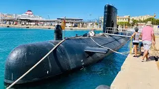 Spanish Submarine in the Port of Málaga
