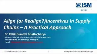 Webinar on Aligning Incentives in Supply Chains - A Practical Approach