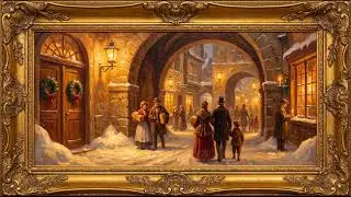 Premium TV Art Screensaver for Home Decor | Rich Wooden Interior Oil Painting | 1 HOUR 4K
