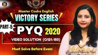 Master Cadre ENGLISH-PYQ 2020 PART 5 (Q121-150)