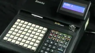 Sam4s ER 925 Cash Register - Signing On As A Clerk