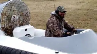 Hoverstream Marlin and Coastal Pro hovercraft on land