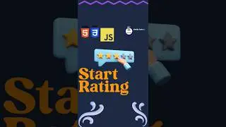 Star Rating using html css and javascript || Create 5 star rating for website in html css js |