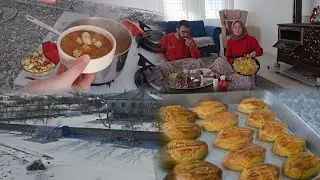 -13⁰ DE KÖY HAYATI✅️TOZ TARHANA ÇORBAM✅️ŞEKERPARE NASIL YAPILIR✅️PAZAR KAHVALTIMIZ✅️