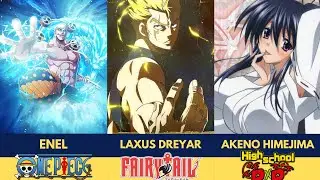The Best Anime Characters with Lightning and Electricity Abilities #anime #shorts #onepiece #naruto 