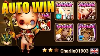 I CAN'T BELIEVE I AUTO THIS SAVANNAH HATHOR TEAM | Summoners War