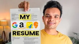 This RESUME got me offers from Google, Amazon, Swiggy...