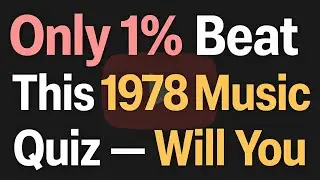 Only 1% Beat This 1978 Music Quiz — Will You?