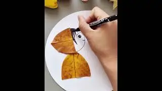 Leaf doll craft.           #shortsvideo #leafcreative
