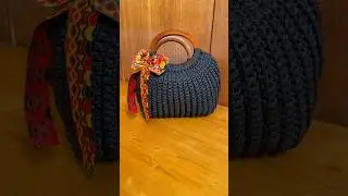 A handmade bag with an ethnic touch 🧶✨Would you carry this beauty on your next outing?#crochetbag