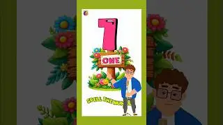 Spelling of one || spell one || spell the number #kindergarten #learning #kidslearning