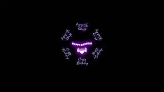 Happy birthday wishes 💞 whatsapp status video Black screen #shorts