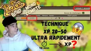 DOFUS RETRO MONOCOMPTE - XP LVL 20 &agrave; 50 en SOLO ULTRA RAPIDEMENT !!!