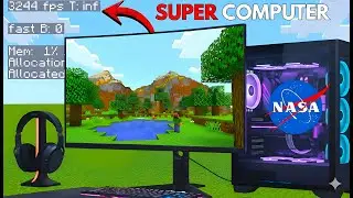 MINECRAFT BUT I AM PLAYING ON A SUPER COMPUTER FROM NASA ( HINDI )