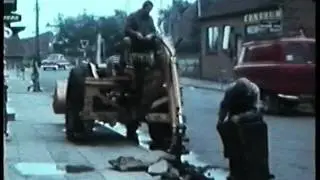 Renovering af Jernbanegade ca. 1968
