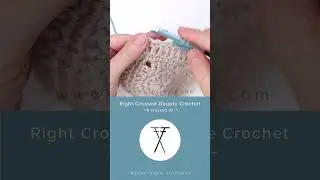 Right Cross Double Crochet | Symbol and How To Demo