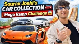 Sourav Joshi&rsquo;s CAR COLLECTION 🚗 | Mega Ramp Challenge 😱🔥|| Indian Bike Driving 3D 🔥