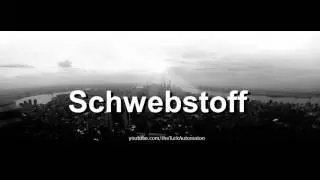 Как произносится Schwebstoff на немецком языке?