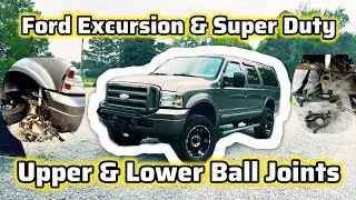 Как заменить верхние и нижние шаровые опоры на Ford Super Duty & Excursion 4x4
