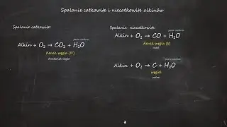 Spalanie całkowite i niecałkowite alkinów. Spalanie węglowodorów nienasyconych.