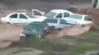 Iran - A video of a flood in Parand, Tehran, due to heavy hail