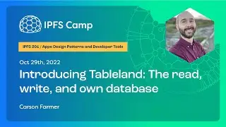 Introducing Tableland: The read, write, and own database - Carson Farmer