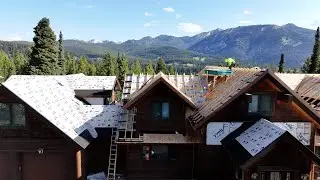 Cold Roof Ventilation System as Part of a Roof Replacement in Big Sky, Montana
