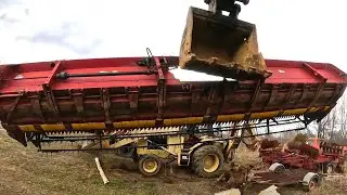 Unloading Our New to use Farm Equipment!!!