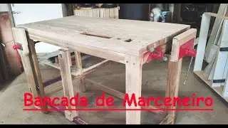 BANCADA DE MARCENEIRO, QUASE DE GRAÇA, simples e bastante funcional , descubra como fizemos a nossa
