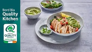 Warm Cajun Chicken Bowl with Rice and Avocado Dressing
