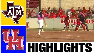 Texas A&M vs Houston Highlights | NCAA Softball Highlights | 2023 College Softball