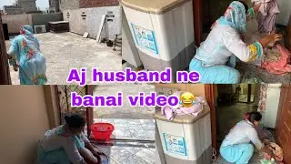 Washing clothes in the rain is expensive🤭Washing Vlog | Cleaning vlog | Vlogs with Rani
