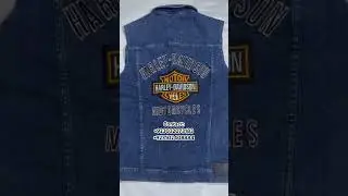HD Biker Denim Vest #harley #biker #vest #jacket #foryou