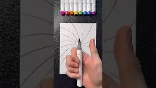 Visual Art with Alcohol Markers! 😏✨🎨 #artistomg