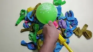 Balloon Popping ASMR - Super Satisfying Color Explosion! #viralvideo #satisfyingvideo #asmr