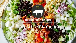 BBQ Chicken Salad Recipe - Spoon Fork Bacon