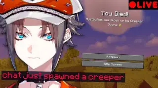 Minecraft, but my chat CONTROLS the world...【Minecraft】【NIJISANJI EN | Mysta Rias】