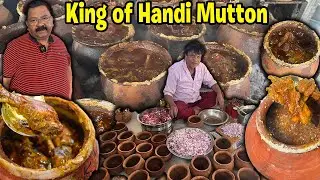 World famous Singh sahab ka Sarson ke Tel wala Champaran Meat 😋 1 kg wale paranthe ke saath 😍