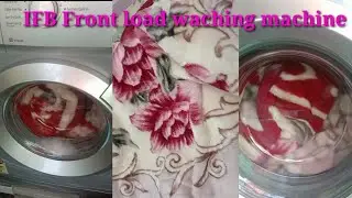 IFB 6kg washing machine।।Double bed blanket front load washing machine me easily kaise dhoye।।