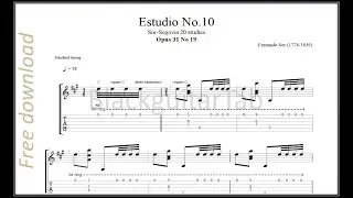 Guitar Classic: Estudio No.10,Opus 31 No 19 (Fernando Sor)
