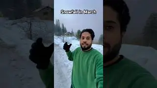 Sethan Manali snowfall in march | #shorts #snowfall #manali #himachal #sethan