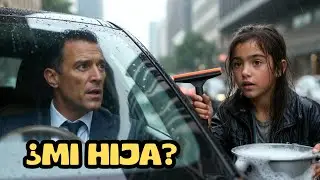 El millonario vio a una niña limpiando vidrios… y descubrió que era su hija