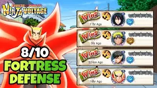 Nxb NV : 8/10 Win Fortress Defense Replay | Naruto X Boruto Ninja Voltage