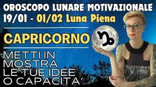 ♑ Capricorno Oroscopo Lunare 🌕 Metti in mostra le tue idee e capacit&agrave; - Lettura con Oracoli