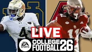 Notre Dame at Boston College - 11/1/25 Simulation (EA College Football 26)